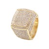 Bling-ed Out Biggie Sq. Iced Gold Hip Hop Watch with
