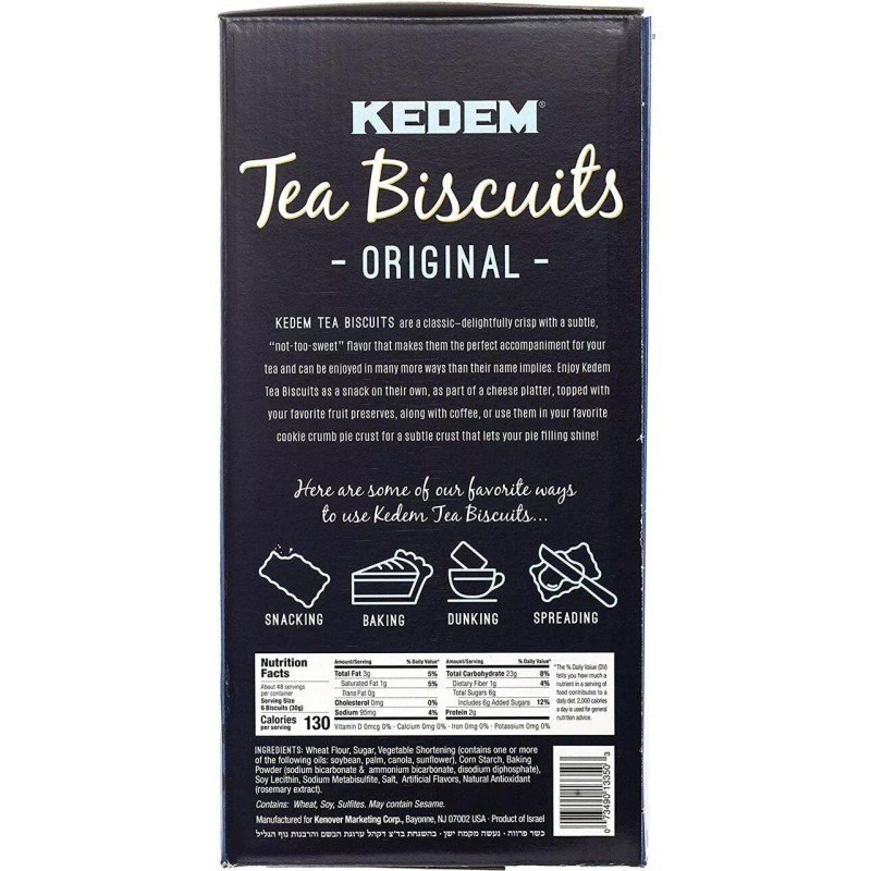 Kedem Tea Biscuits Original, 12 Pack
