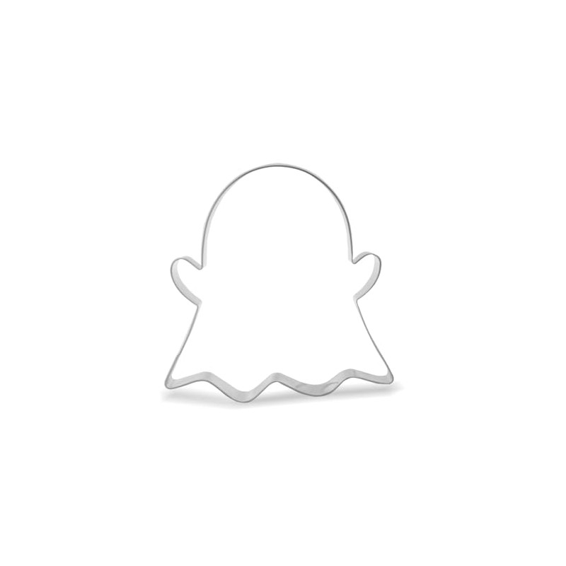 Keewah Ghost Cookie Cutter, 4.5”, Stainless Steel