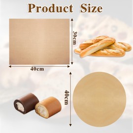 X-BLTU 10 Pcs Baking Mats Teflon Sheets, Non Stick Reusable Mats Tray Liners, Heat Resistant Nontoxic Oven Liner Set, Washable and Waterproof Baking Paper BBQ Grill Mat for Baking BBQ Cooking