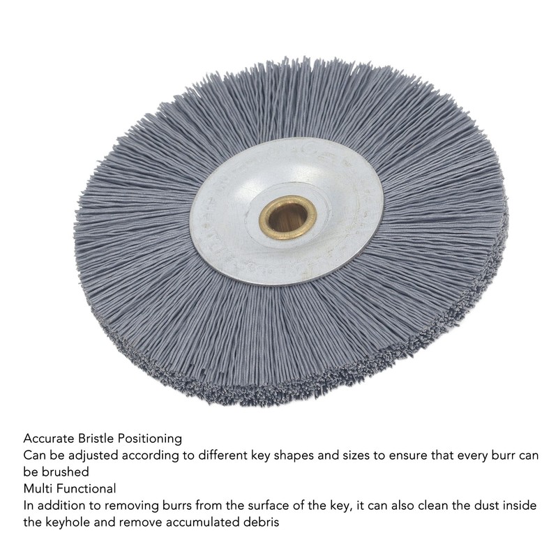 Key Machine Deburring Brush 120mm OD 10mm ID 15mm Thick