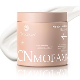 Keratin Hair Mask & Deep Conditioner 500ml - Deep Repair with Argan Oil & Wheat Protein - Hydrating Hair Treatment for Dry, Damaged or Colour-Treated Hair, Sulphate Free