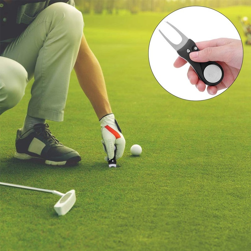 MAGT Golf Divot Fork, 304 Stainless Steel Golf Divot Tool,