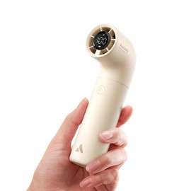 Aecooly Portable Handheld Fan, Powerful Turbo Mini Fan, 16500 RPM High Speed Aero, 14H Max Cooling Time, 5 Speeds Pocket Rechargeable Personal Small Travel GIfts for Women Men -Beige