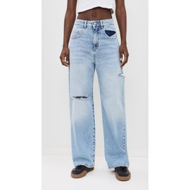 ICON DENIM LA Women's Poppy Wide Leg Jeans, Sky, Blue, 28