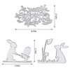 ALIBBON 2Pcs Happy Easter Die Cuts for Card Making, Cart