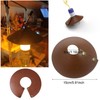 SquEqu 2 Pack Tent Lamp Shades PU Leather Detachable Camping