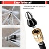 Pressure Washer Sewer Jetter Nozzle, Upgrade 2026 High-Pressure Nozzle Kit