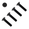 TERFÂ® M10 X 25mm Hex Socket Countersunk Black Machine Screw M10 (10mm) X 25mm Allen Key Bolts Hexagonal Socket Countersunk Machine Screws - Pack of 10