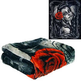 Plush Throw Blanket - Jaded - Queen Bed 79"x 95" - Special Edition Faux Fur Blanket for Beds, Sofa, Couch, Picnic, Camping