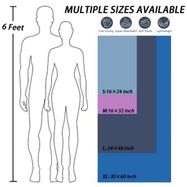 Microfibre Towel, Gym Towel Lightweight & Quick Dry, Super Absorbent Compact Swimming and Beach Towel for Sports Gym Beach Camping Yoga Swimming Hiking (Black, 40×60cm)