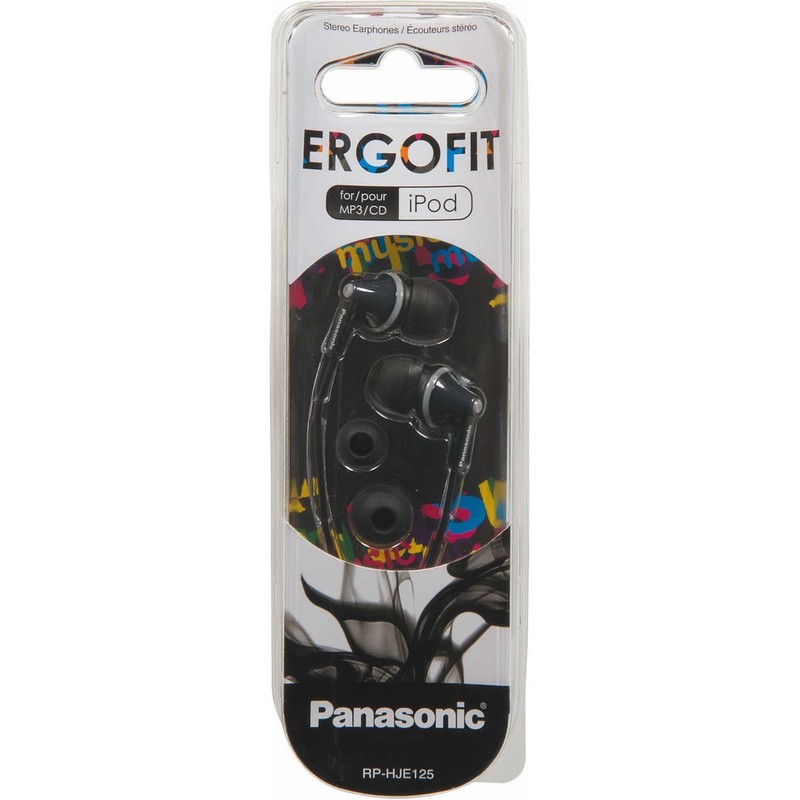 Panasonic – ErgoFit Earphones – Black