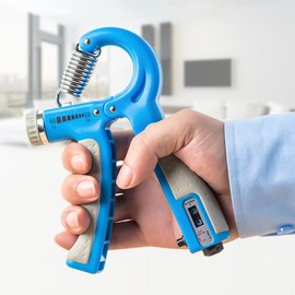 POKYGO 8 Piezas Entrenador de Fuerza de Agarre,Ejercitador de Agarre de Mano con Resistencia Ajustable,Ejercitador de Antebrazo con Contador,para Deportes de Palma y Antebrazos y Dedos