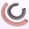 8Pcs Full Circle Spring Head Band Comb Plastic Flexible Hair