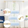 Gold Curtain Rods for Windows 30 to 42 Inch(2.5-3.5ft), 1