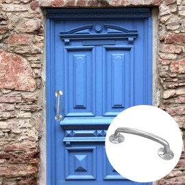 OXTXO Heavy-Duty Galvanized Door Pull Handle, Bold D-Handle Industrial Gate Handle for Garage Warehouse Shed Barn Gate Garden Wooden Gate, 200Mm Length