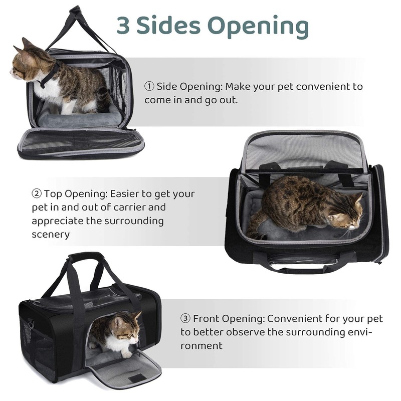 Wakytu TSA Approved Pet Carrier for Small Medium Cats and
