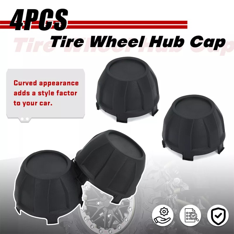 Slaction 4Pcs Black Wheel Center Hub Cap For 11065-1341 Kawasaki