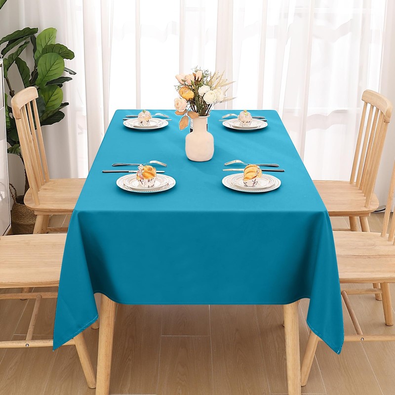 smiry Table Cloth Wipe Clean Rectangular 130x160 cm, Wipeable Water