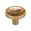 Msyxl 4 Pack Antler Deer Cabinet Knobs Round 1-1/4 Inch