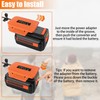 Battery Adapter Dock 40V Power Source Connector with 30A Fuse