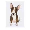 'Sitting Bull Terrier' Temporary Tattoo - Water Resistant, Skin-Safe, Non-Toxic