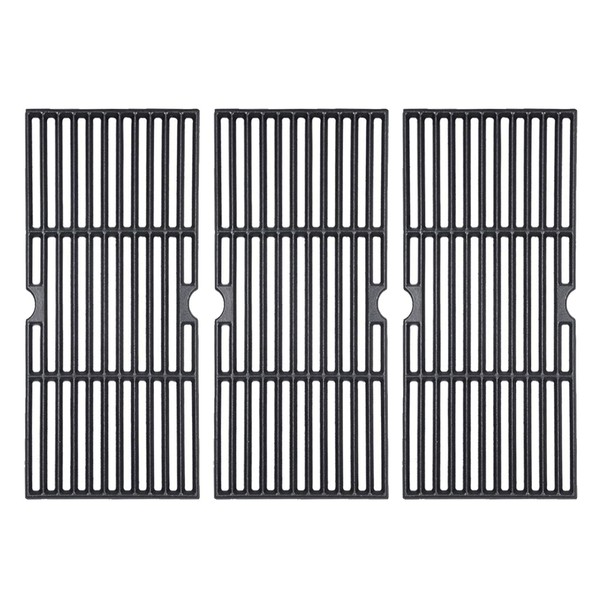 GGC 16 7/8" Grill Grates Replacement for Charbroil 463420508, 463420509, 463420511, 463436213, 463436214, 463440109, 463441312, Master Chef, Thermos and Backyard, 3 PCS 16 7/8 x 9 5/16 Cooking Grids