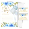 YSTEP 25 Set Baby Shower Invitations with Envelopes Diaper Raffle