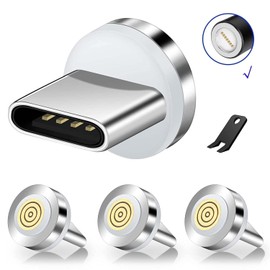 Boffdock 7-Pin Type C Magnetic Tips,4Pcs Magnetic Connector Tips Head for USB C Devices with 7 Contact Points Without USB Cord