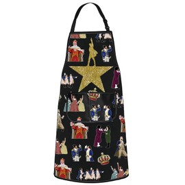 WZMPA Musical Characters Kitchen Apron Drama Lover Gift Musical Fans Cooking Apron Theatre Merchandise, Ham Ap, Medium