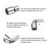 sourcing map L Shaped Angled Hex Socket Wrench 17mm 45#