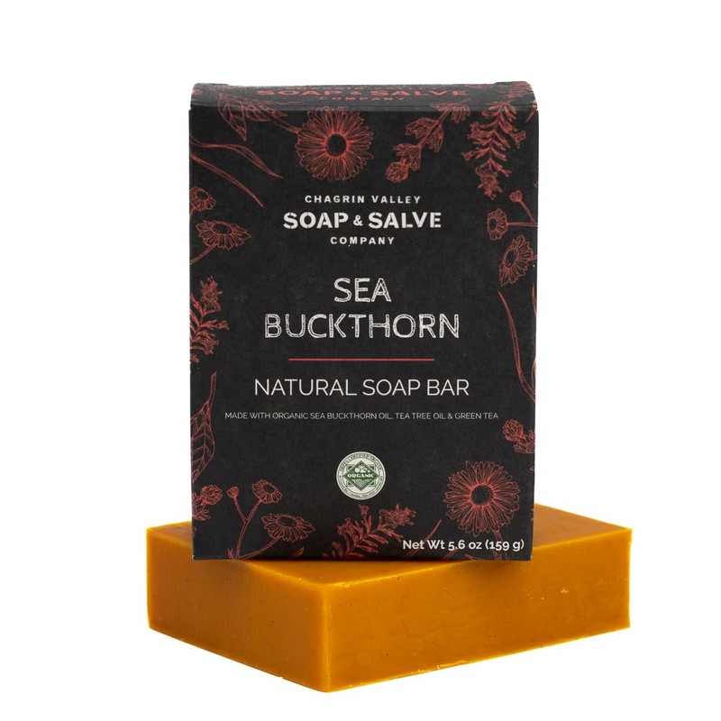 Chagrin Valley Natural Soap Bar - Sea Buckthorn, Organic Tea