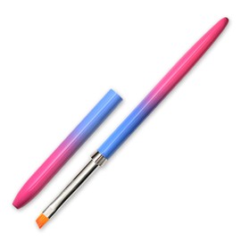 SILPECWEE 1pc Kolinsky Angled Nail Brushes, Cleaning Polish Mistake, Builder Gel, Acrylic Remover & Design Pen, Nail Clean Up Brush Nail Art Brushes Manicure Brushes Tools