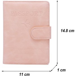 Cartera para pasaporte con bloqueo RFID Lumbor37 – Hebilla magnética, 4 ranuras