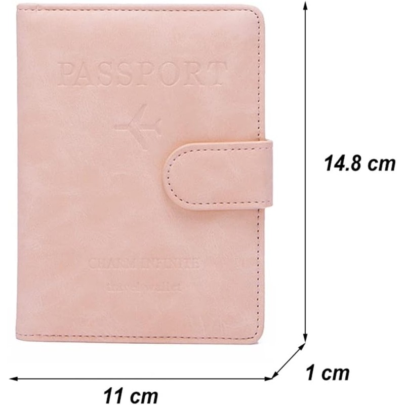 Cartera para pasaporte con bloqueo RFID Lumbor37 – Hebilla magnética,