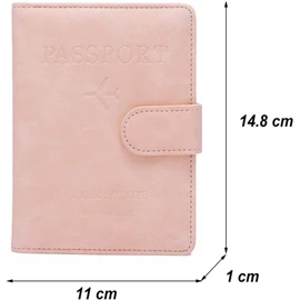 Cartera para pasaporte con bloqueo RFID Lumbor37 – Hebilla magnética, 4 ranuras
