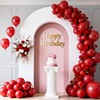 100 Pezzi Palloncini rossi, 12 Inches, in lattice naturale, con