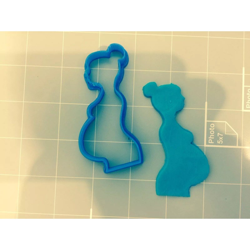 cookiecutz pregnant women Cookie Cutter - Maternity cookie cutter