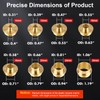 11Pcs Brass Router Bushing Guide Set, Router Template Guide with