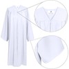 GradPlaza Matte Choir Robe for Church Baptism Officiant Confirmation Costume,Graduation