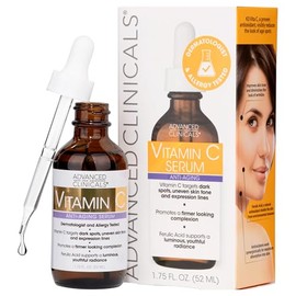 ADVANCED CLINICALS SUERO FACIAL VITAMINA C ANTIEDAD ACLARANTE CON ACIDO FELURICO 52ML