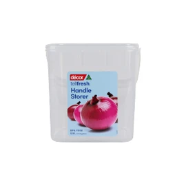 Decor Tellfresh Super Square Food Storer with White Handle, 5.5 Litre Capacity