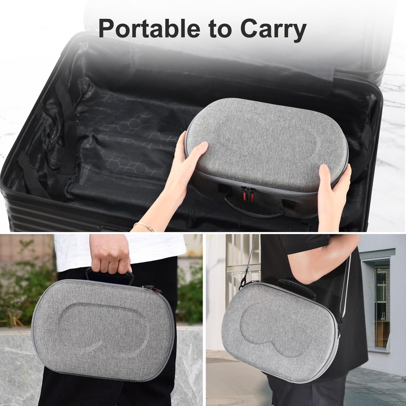 DEVASO Hard Carrying Case for Meta Quest 3S, Portable Protective