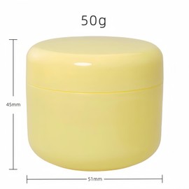 MEETOOT 4PCS 1oz Round Plastic Jar with Lliner and Screw Cap Coloured PP Cream Box Sample Storage Containers Trial Size Round Box