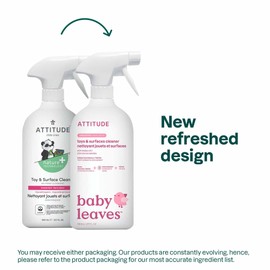 Attitude Toy and Hard Surface Spray Cleaner, Hypoallergenic Plant- and Mineral-Based Formula, Vegan and Cruelty-free, Unscented 27 oz Pack of 1