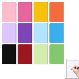 Pack of 12 A6 Small Notebooks, A6 Notebooks, Mini Hardcover, Notebook Journal, Journal, Notepads, School Notebooks, Notebook A6, Small Notebook, A6, for Journal, Notes, Sketching, Painting