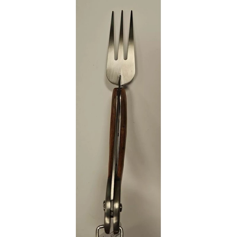 Man-Law Foldable BBQ Fork Rosewood Handle NEW MAN-FT1-F