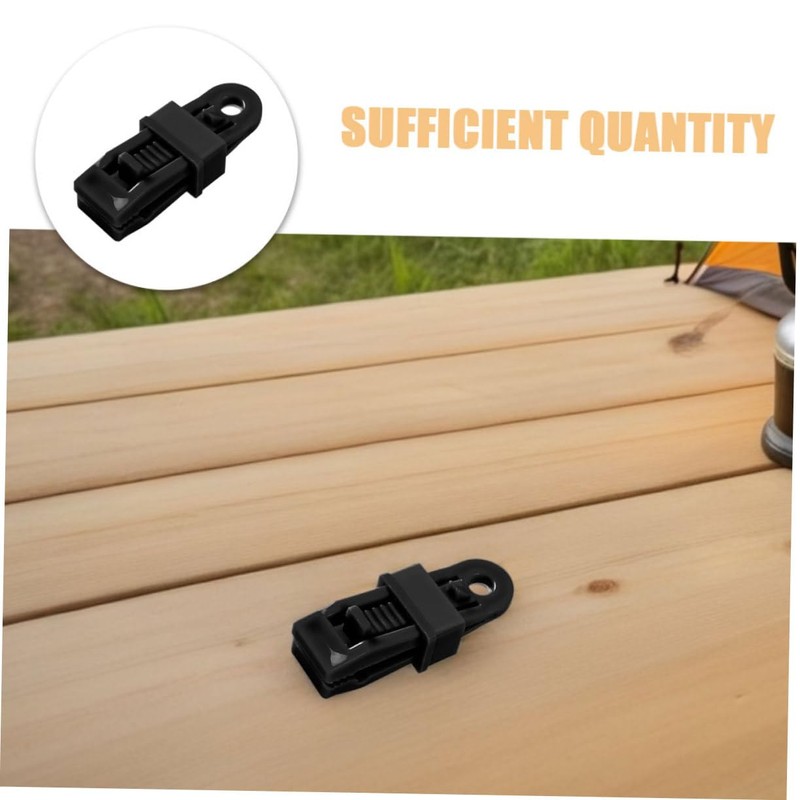 Kisangel 24pcs Heavy Duty Tarp Clips Durable Fasteners for Tent