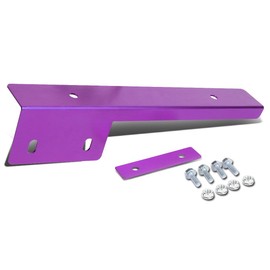 DNA Motoring Front Bumper License Plate Relocation Kit, Purple, LPR-PP