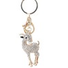 Reizteko Goat Keychain Rhinestone Key Ring Pendant Sheep Keyring Decorative